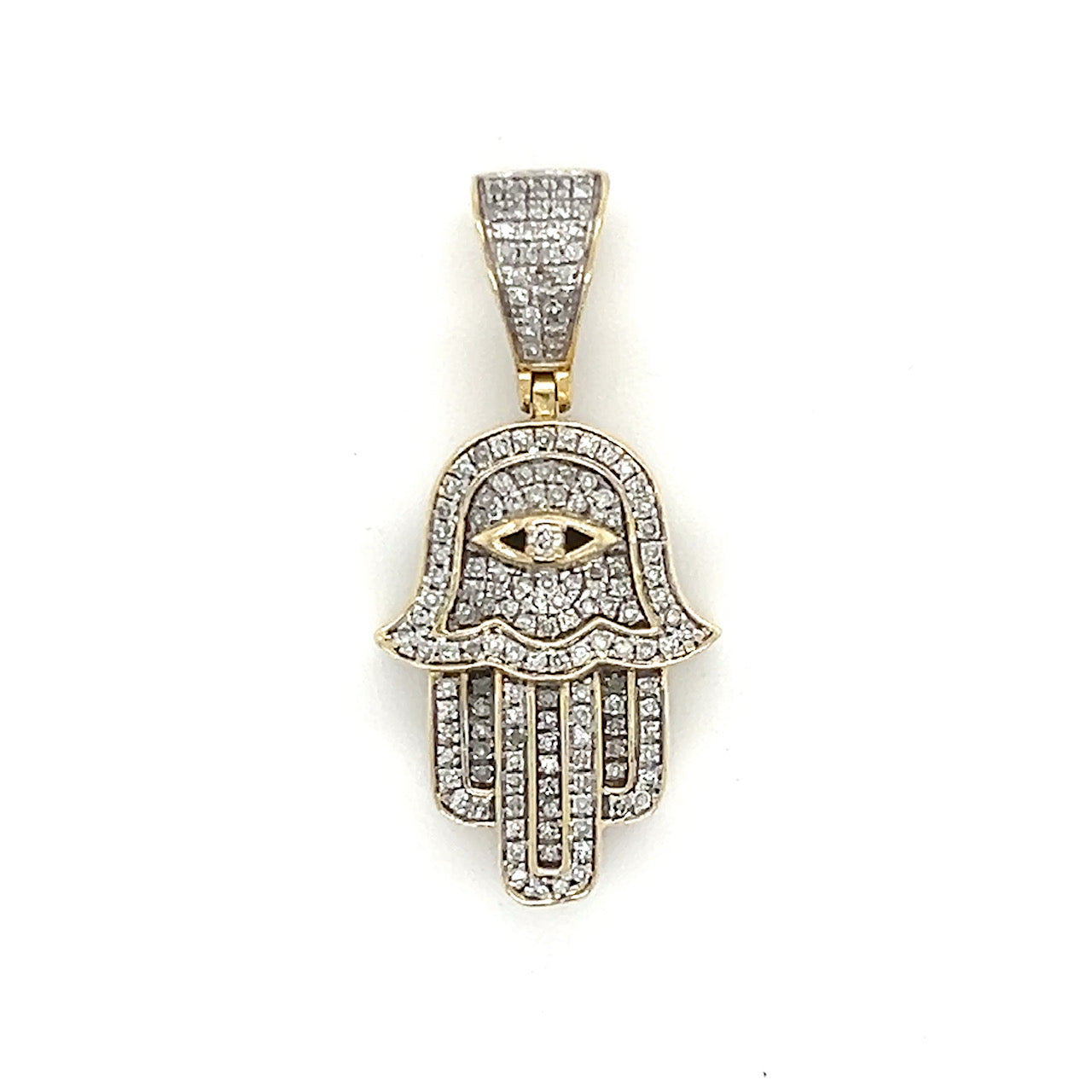 10K Yellow Gold Diamond Pendant