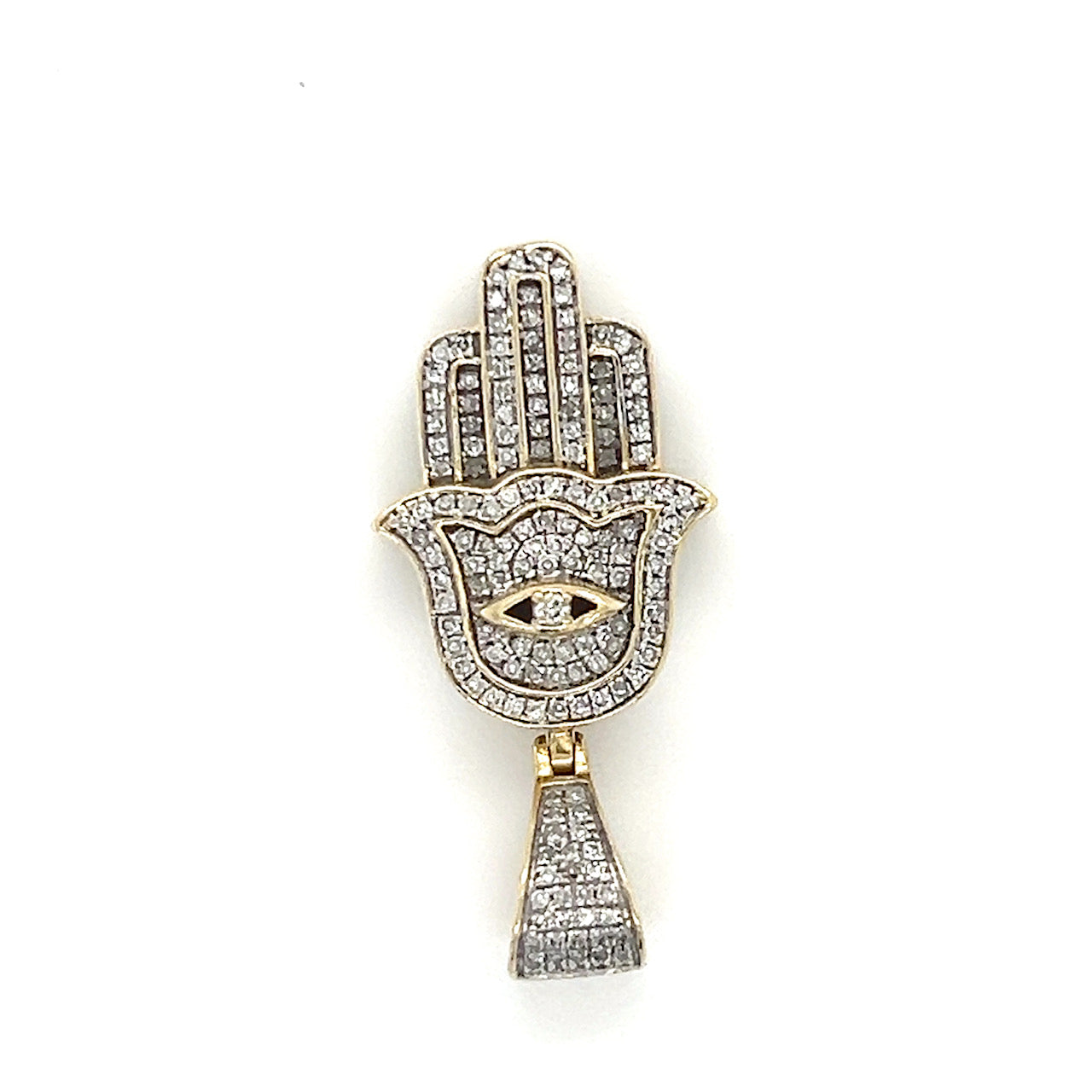 10K Yellow Gold Diamond Pendant