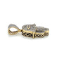 10K Yellow Gold Diamond Pendant