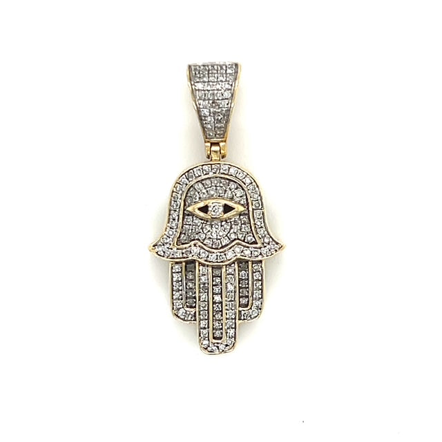 10K Yellow Gold Diamond Pendant