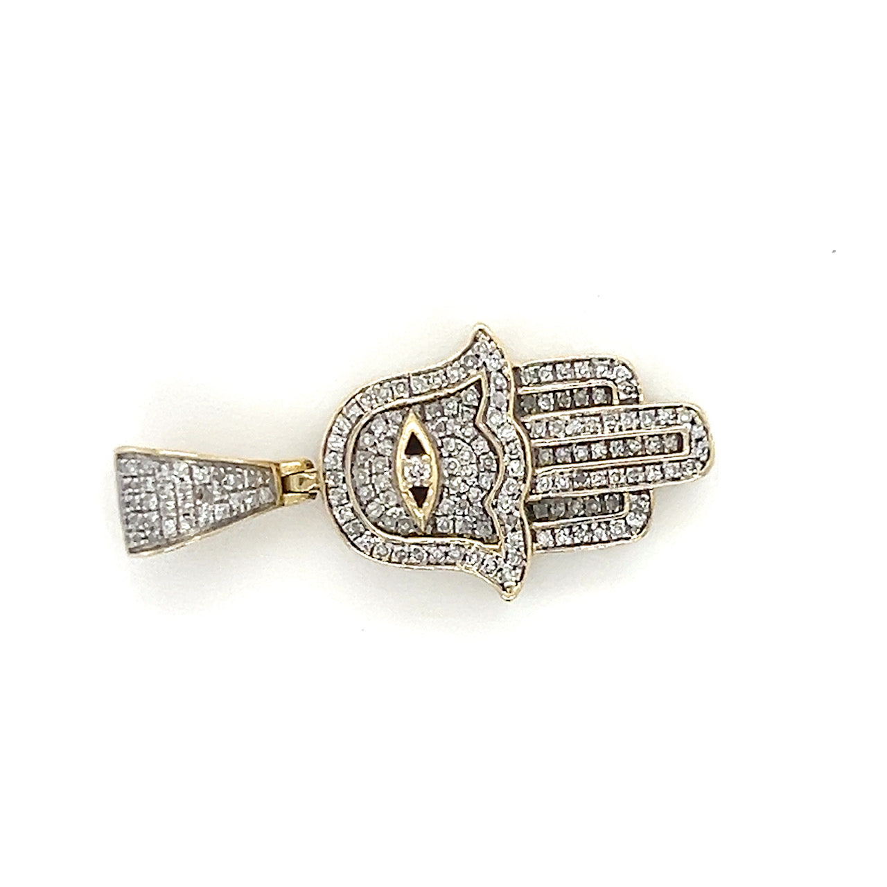 10K Yellow Gold Diamond Pendant