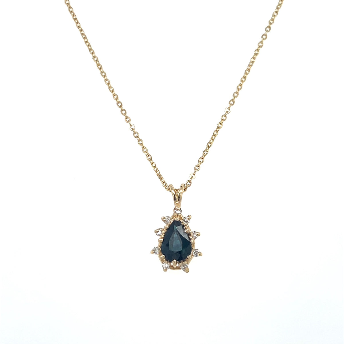 14K Yellow Gold 20" Diamond & Stone Accent Necklace