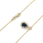 14K Yellow Gold 20" Diamond & Stone Accent Necklace