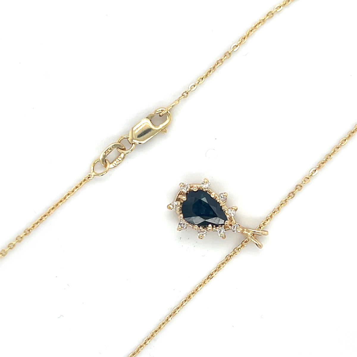 14K Yellow Gold 20" Diamond & Stone Accent Necklace