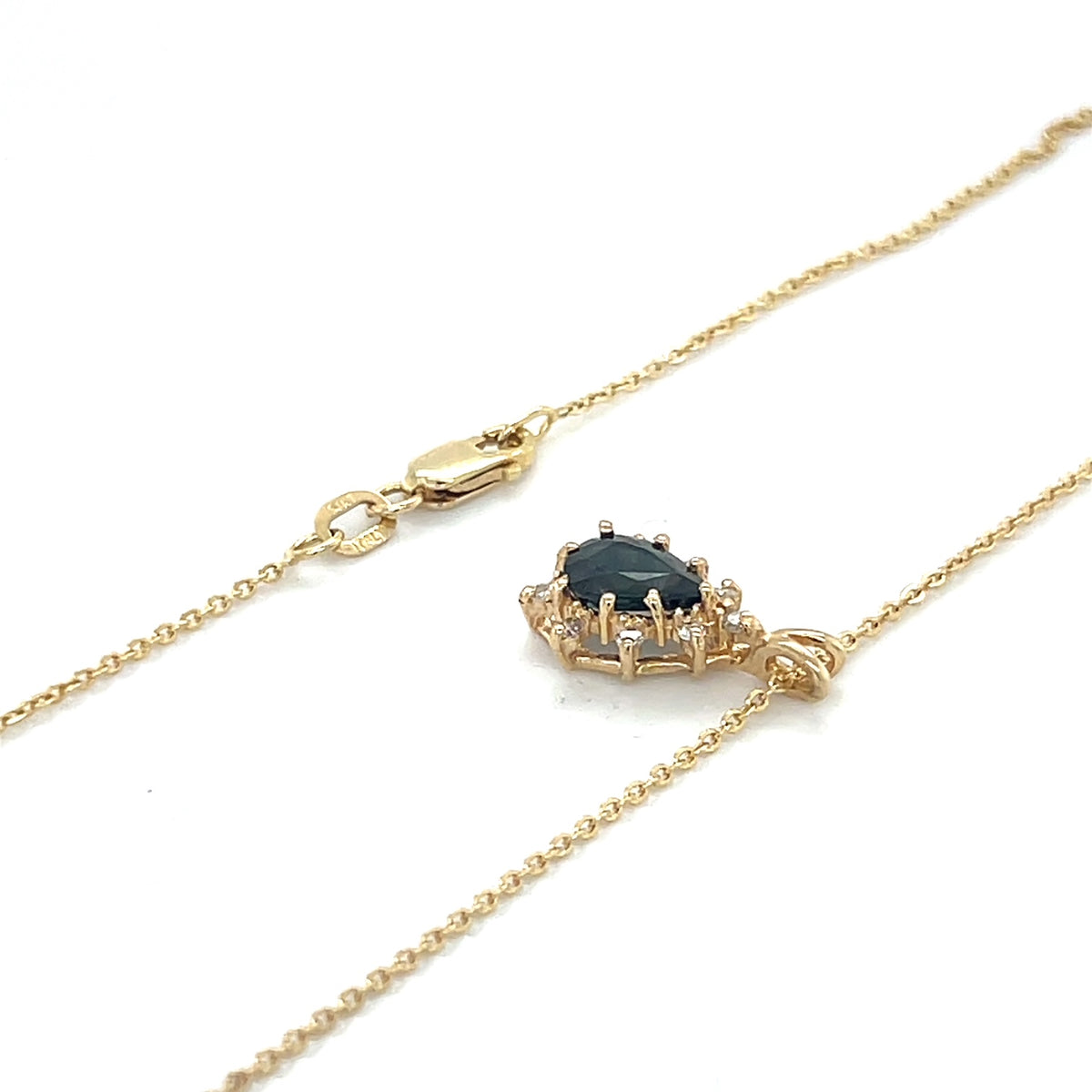 14K Yellow Gold 20" Diamond & Stone Accent Necklace