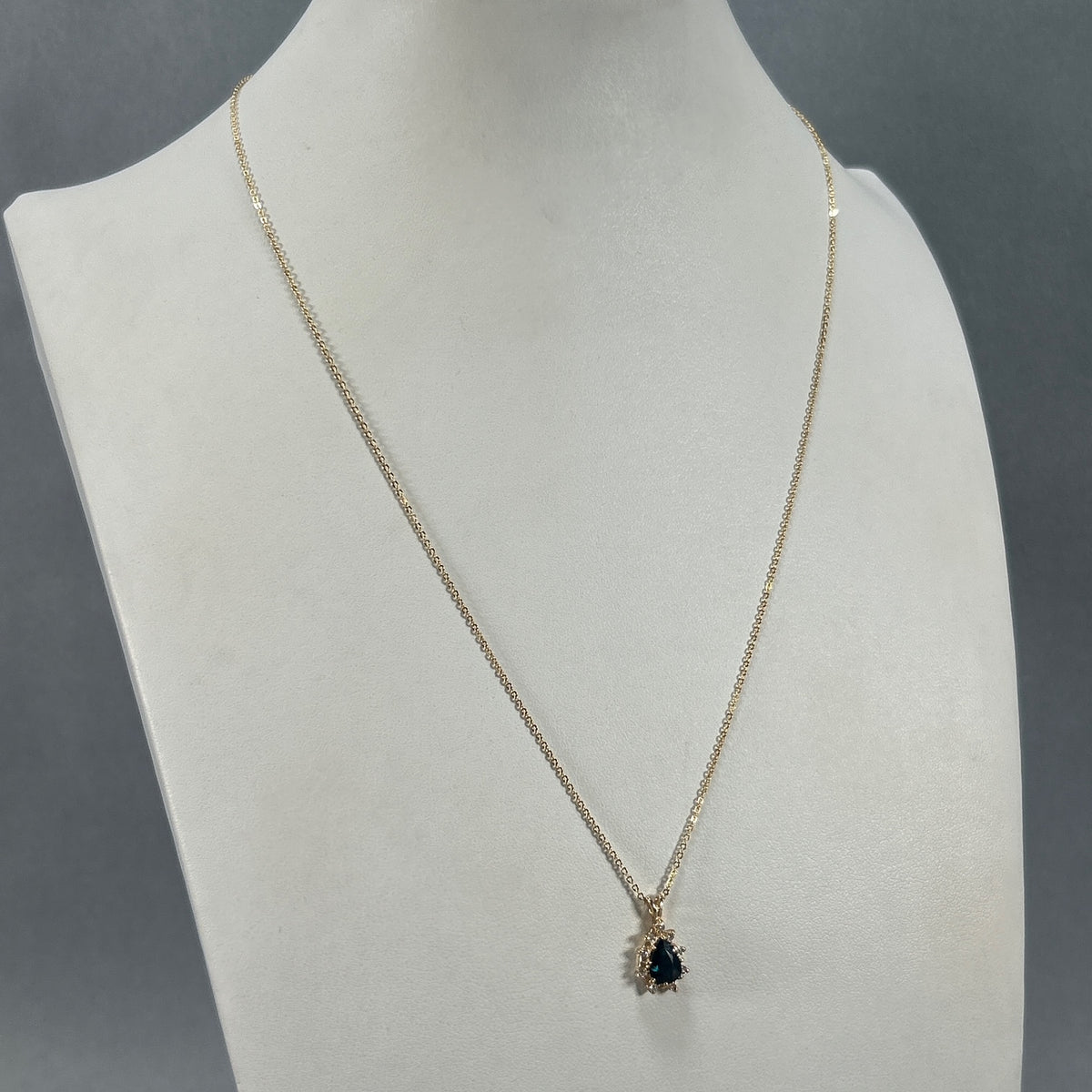 14K Yellow Gold 20" Diamond & Stone Accent Necklace