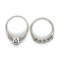 14K White Gold Diamond Lady's Wedding Ring Set; Size 9