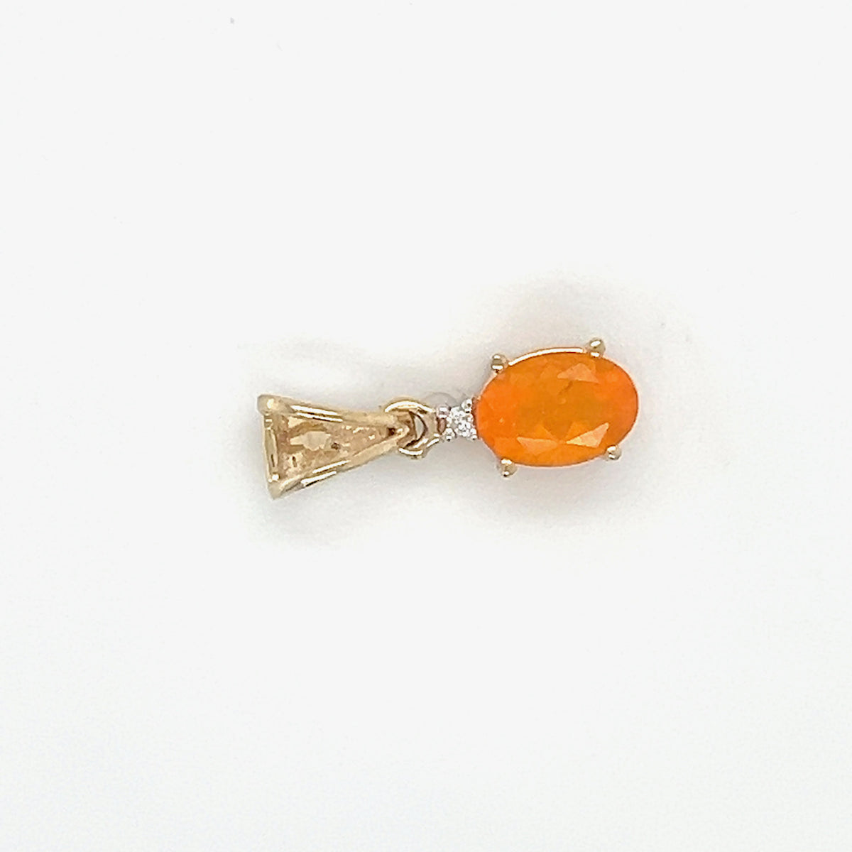 14K Yellow Gold Diamond & Stone Accent Pendant