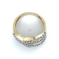 10K Yellow Gold Diamond Lady's Fashion Ring; Size 7