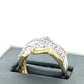10K Yellow Gold Diamond Lady's Fashion Ring; Size 7