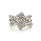 10K Yellow Gold Diamond Lady's Fashion Ring; Size 7