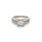 14K White Gold Diamond Lady's Fashion Ring; Size 5.5
