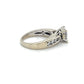 14K White Gold Diamond Lady's Fashion Ring; Size 5.5