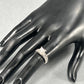 14K White Gold Diamond Lady's Fashion Ring; Size 5.5