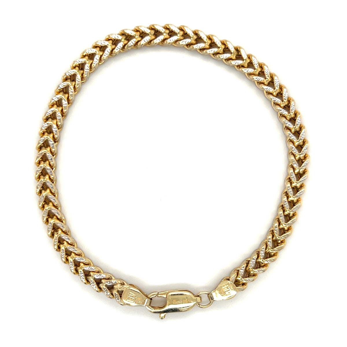 10K Yellow Gold 8" Bracelet; 8.9g