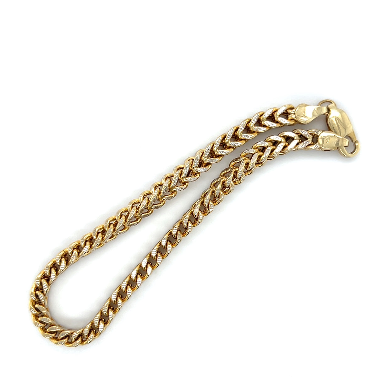 10K Yellow Gold 8" Bracelet; 8.9g