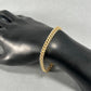 10K Yellow Gold 8" Bracelet; 8.9g