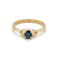 14K Yellow Gold Sapphire Ring; Size 6.5