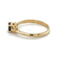 14K Yellow Gold Sapphire Ring; Size 6.5