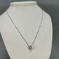 14K White Gold Diamond 18" Necklace