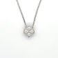 14K White Gold Diamond 18" Necklace