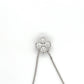 14K White Gold Diamond 18" Necklace