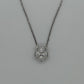14K White Gold Diamond 18" Necklace