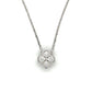 14K White Gold Diamond 18" Necklace