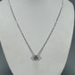 14K White Gold Diamond 18" Necklace
