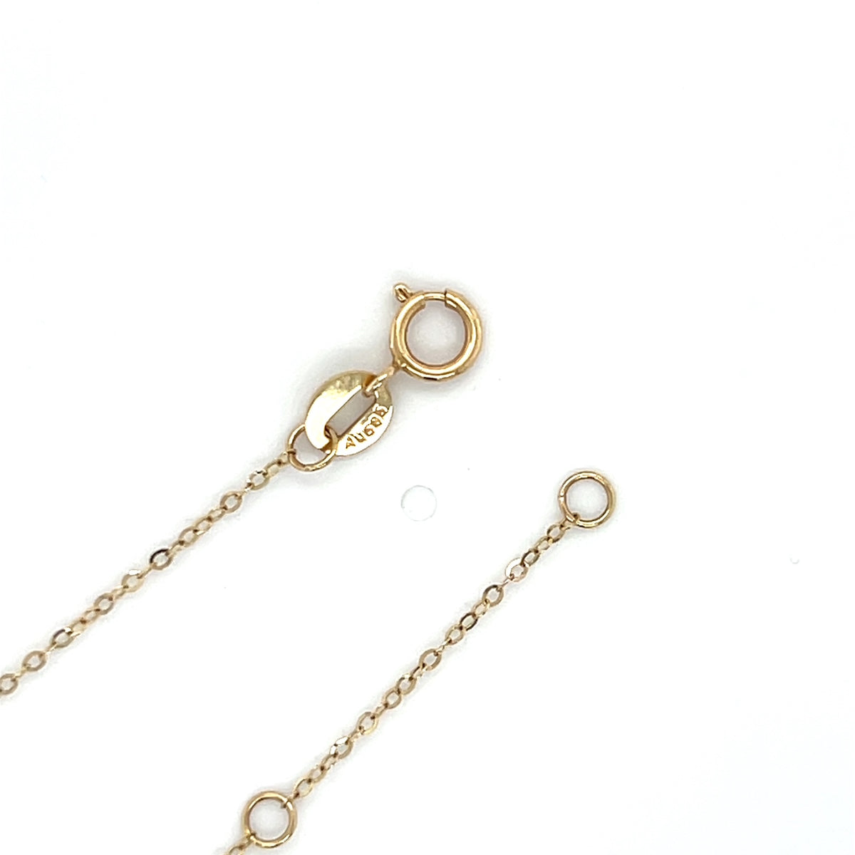 14K Yellow Gold 18" Pearl Chain Necklace