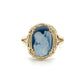14K Yellow Gold Cameo Angel Lady's Ring; Size 8