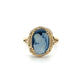 14K Yellow Gold Cameo Angel Lady's Ring; Size 8