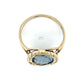 14K Yellow Gold Cameo Angel Lady's Ring; Size 8