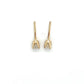 14K Yellow Gold Diamond Stud Earrings