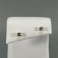 14K Yellow Gold Diamond Stud Earrings
