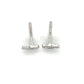 14K White Gold Diamond Stud Earrings