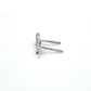 14K White Gold Diamond Stud Earrings