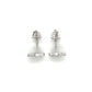 14K White Gold Diamond Stud Earrings