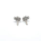 14K White Gold Diamond Stud Earrings