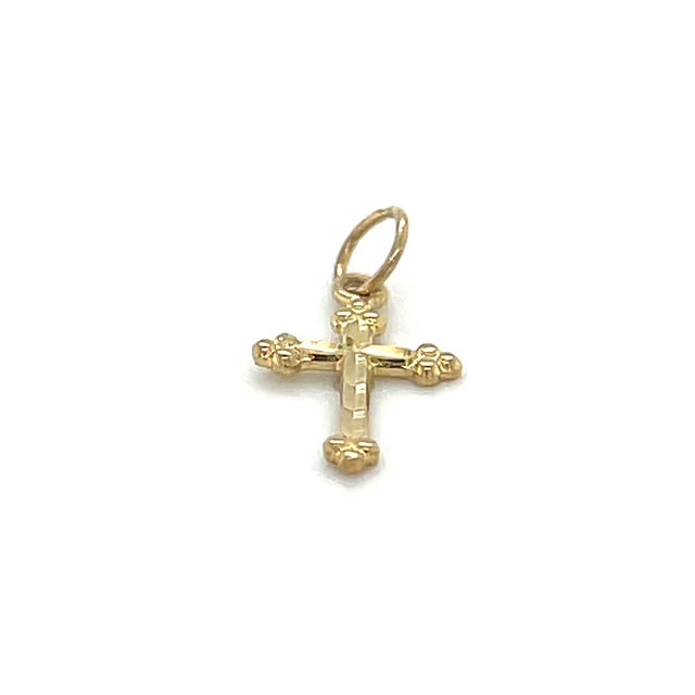 14K Yellow Gold Cross Pendant