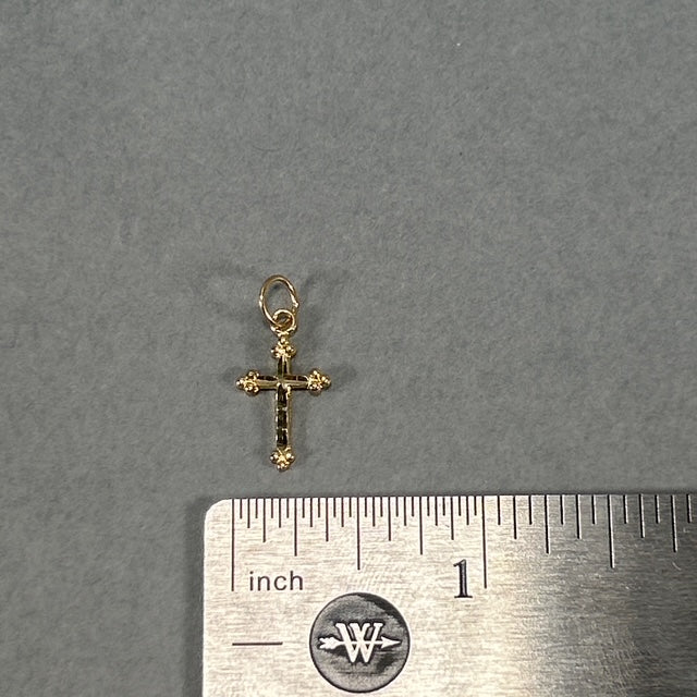 14K Yellow Gold Cross Pendant