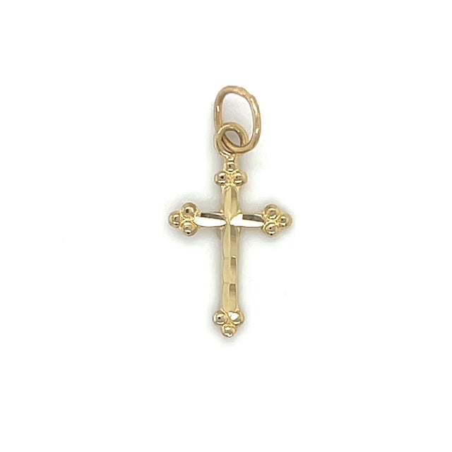 14K Yellow Gold Cross Pendant