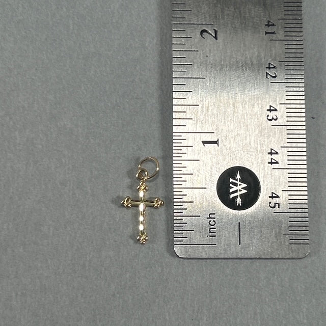 14K Yellow Gold Cross Pendant