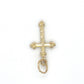 14K Yellow Gold Cross Pendant