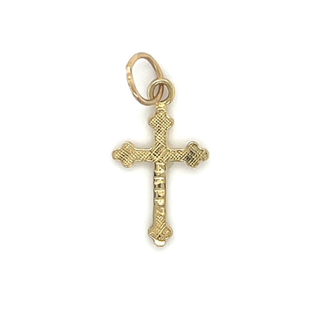 14K Yellow Gold Cross Pendant