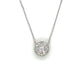 18K White Gold Diamond 16" Necklace