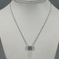 18K White Gold Diamond 16" Necklace