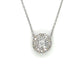 18K White Gold Diamond 16" Necklace