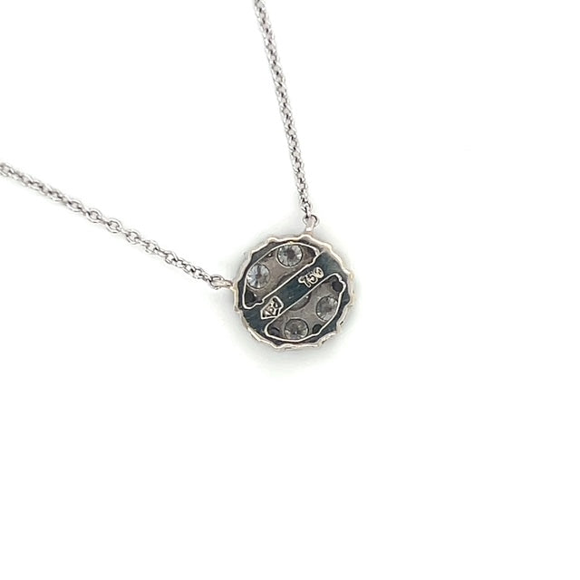 18K White Gold Diamond 16" Necklace