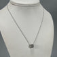 18K White Gold Diamond 16" Necklace